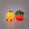 Urban Lifestyle Figural Squish LED Mood Lamp, 2 Pack with Red and Blue Mushroom, 4.5 inches Tall(Strawberry and Peach)