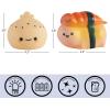 Urban Lifestyle Figural Squish LED Mood Lamp, 2 Pack with Red and Blue Mushroom, 4.5 inches Tall(Sushi and Dumpling)
