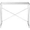 Urban Lifestyle Foldable Computer Desk, Wood/Black(Marble/Silver)