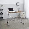Urban Lifestyle Foldable Computer Desk, Wood/Black(Wood/Black)