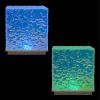 Urban Lifestyle Iridescent Cube Accent Mood Light for Tabletop and Home Decor, 4″x 4″
