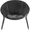 Urban Lifestyle Micromink Rocking Saucer Chair, Black