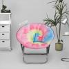 Urban Lifestyle Micromink Saucer Chair, Peach(Rainbow)
