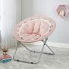 Urban Lifestyle Micromink Web Saucer Chair, Blush
