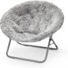 Urban Lifestyle Oversized Mongolian Faux Fur Saucer Chair, Mint(Mint)