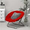 Urban Lifestyle Oversized Mongolian Faux Fur Saucer Chair, Mint(Red)