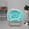 Urban Lifestyle Oversized Rabbit Faux Fur Saucer Chair, Wine/Gold(Aqua/Gold)
