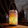 Urban Lifestyle Perforated Metal Salt Lamp, Rose Gold(Silver)