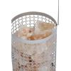 Urban Lifestyle Perforated Metal Salt Lamp, Silver