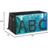 Urban Lifestyle Reversible Flip Sequin Foldable Collapsible Storage Bin Trunk, Mermaid/Black(Mermaid/Black)