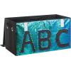 Urban Lifestyle Reversible Flip Sequin Foldable Collapsible Storage Bin Trunk, Mermaid/Black(Mermaid/Black)