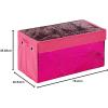 Urban Lifestyle Reversible Flip Sequin Foldable Collapsible Storage Bin Trunk, Mermaid/Black(Pink)