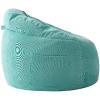 Urban Lifestyle Soft Plush Corduroy Bean Bag Chair with Pocket and Carry Handle,Pink(Turquoise)