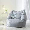Urban Lifestyle Structured Canvas Bean Bag Chair, Grey(Grey)
