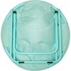 Urban Lifestyle Super Soft Faux Fur Saucer Chair with Folding Metal Frame, Aqua(Teal)