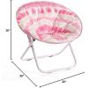 Urban Lifestyle Tie dye Saucer Chair, Pink(Pink)