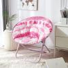 Urban Lifestyle Tie dye Saucer Chair, Pink(Pink)