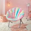 Urban Lifestyle Tie dye Saucer Chair, Pink(Rainbow Tie Dye)