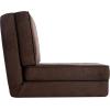 Urban Lifestyle Ultra Suede Convertible Flip Chair, L28.5 x W29.53 x H23.0, Rainbow(Brown)