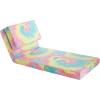 Urban Lifestyle Ultra Suede Convertible Flip Chair, L28.5 x W29.53 x H23.0, Rainbow(Rainbow)
