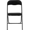 Urban Lifestyle Velvet Folding Chair, Black(Black)