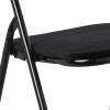 Urban Lifestyle Velvet Folding Chair, Black(Black)