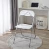 Urban Lifestyle Velvet Folding Chair, Black(White Marble)