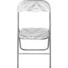 Urban Lifestyle Velvet Folding Chair, Black(White Marble)