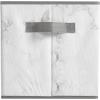 Urban Shop Marble Storage Cubes, Set of 4, Grey/White