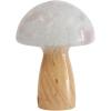 Urban Lifestyle 12″ Iridescent Tortoise Glass Mushroom Lamp, Modern Retro Table Lamp for Bedroom, Living Room, or Office Décor(Blush)