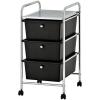 Urban Lifestyle 3 Tier Storage Cart, Black(Black)