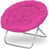 Urban Lifestyle Canvas Oversized Polycanvas Saucer Chair, Grey(Pink)
