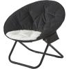 imageUrban Lifestyle Colorblock Micromink Saucer Chair with White Legs PurplePinkBlackWhite