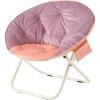 imageUrban Lifestyle Colorblock Micromink Saucer Chair with White Legs PurplePinkPurplePink