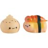 Urban Lifestyle Figural Squish LED Mood Lamp, 2 Pack with Red and Blue Mushroom, 4.5 inches Tall(Sushi and Dumpling)
