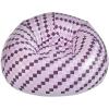 Urban Lifestyle Inflatable Chair, Retro Orange/White Checkered Design,Comfy Seating for Teens and Adults, Ideal for Dorms, Bedrooms & Living Spaces(Purple/White)