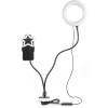 Urban Lifestyle LED Ring Light Kit with 3 Dimmable White Light Modes and Clip on, USB-Cord and Battery Operated,Portable for Video Calls, Content Creation, and Selfies