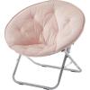 Urban Lifestyle Micromink Saucer Chair, Peach(Blush)