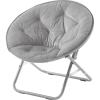 Urban Lifestyle Micromink Saucer Chair, Peach(Grey)