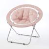 Urban Lifestyle Micromink Web Saucer Chair, Blush