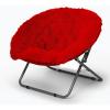 Urban Lifestyle Oversized Mongolian Faux Fur Saucer Chair, Mint(Red)