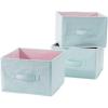 Urban Lifestyle Polka Dot Drawer Organizational Storage Bins, Set of 3, Mint
