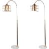 Urban Lifestyle Rose Gold Overheard Floor Metallic Lamp