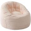 Urban Lifestyle Soft Plush Corduroy Bean Bag Chair with Pocket and Carry Handle,Pink(Pink)
