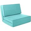 Urban Lifestyle Ultra Suede Convertible Flip Chair, L28.5 x W29.53 x H23.0, Rainbow(Teal)