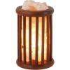 Urban Lifestyle Wood Cage Salt Lamp, Espresso