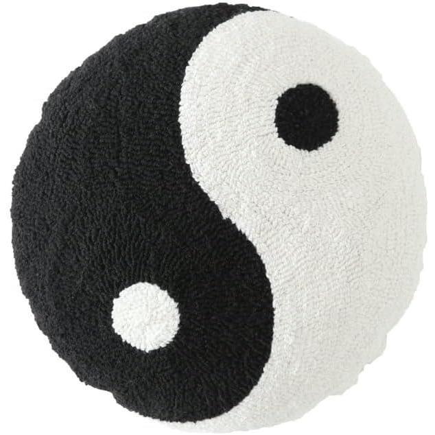 imageUrban Lifestyle YinYang Throw Pillow BlackWhite