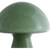 Urban Lifestyle 10″ Blue Stripe Glass Mushroom Lamp, Modern Retro Table Lamp for Bedroom, Living Room, or Office Décor(Green)