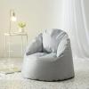 Urban Lifestyle Structured Canvas Round Back Bean Bag Chair, Royal Blue (NK658242)(Grey)