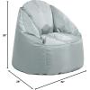 Urban Lifestyle Structured Canvas Round Back Bean Bag Chair, Royal Blue (NK658242)(Grey)